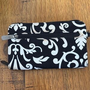 Thirty One Black and White Patterned Wallet